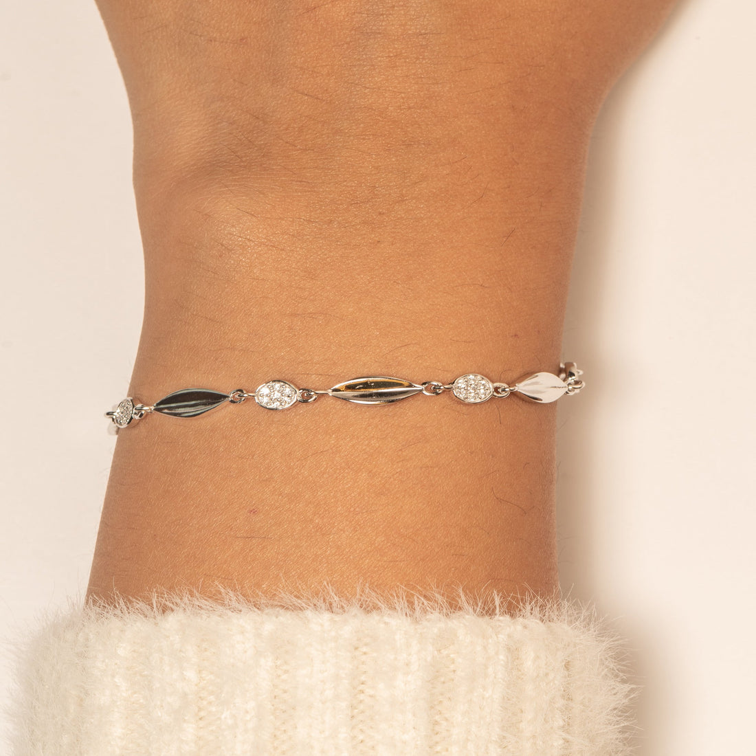 Silver Marquise Bracelet