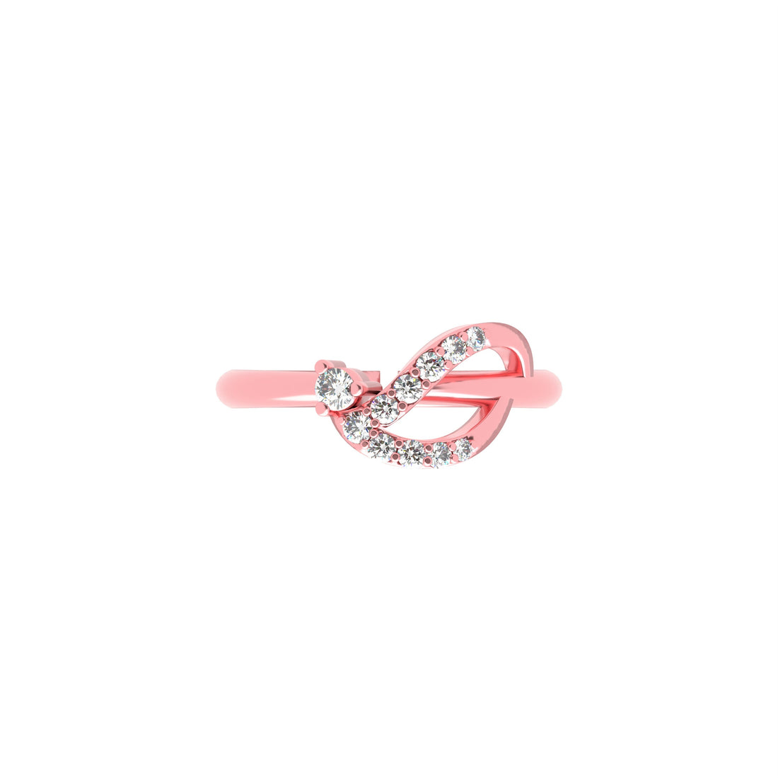 Serenity Twist Rose Gold Ring