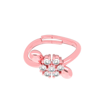 Tranquil Sparkle Rose Gold Ring