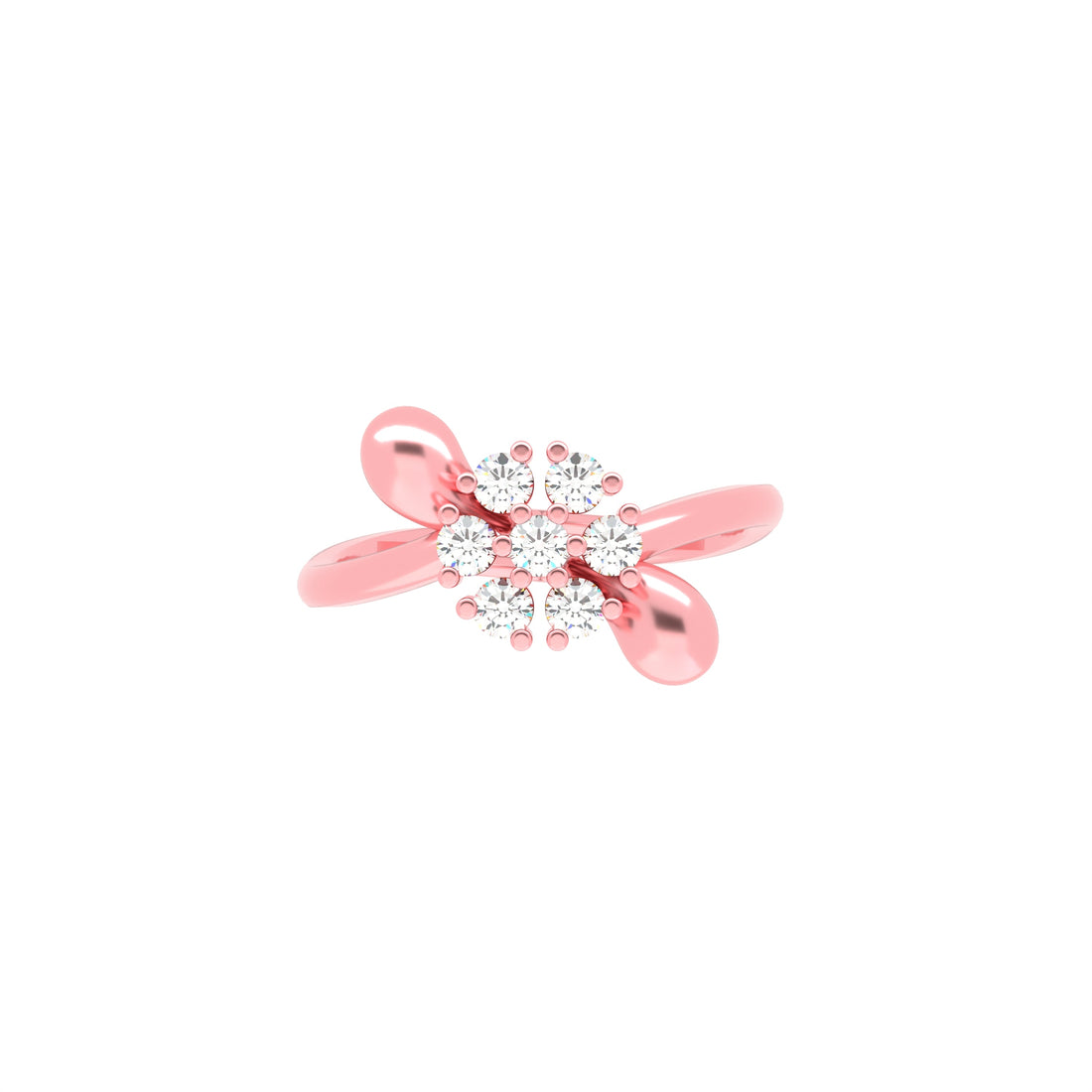 Tranquil Sparkle Rose Gold Ring