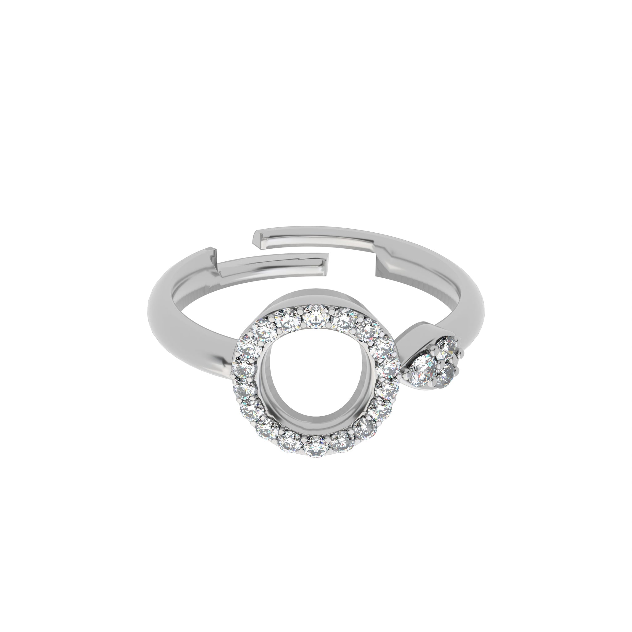 Circe Halo Silver Ring