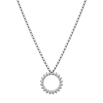 Studded halo necklace