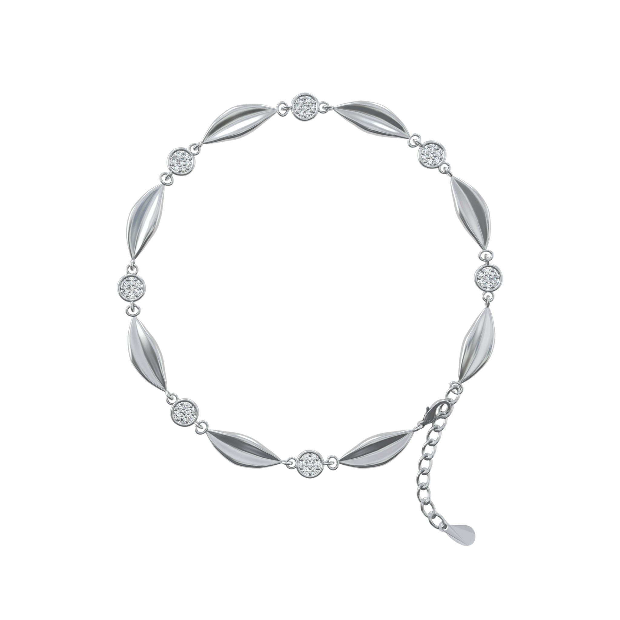 Silver Marquise Bracelet