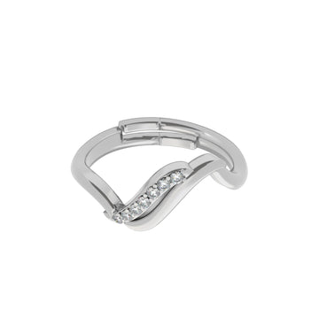 Wave Crest Silver Ring