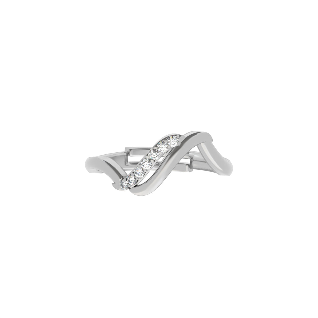 Wave Crest Silver Ring